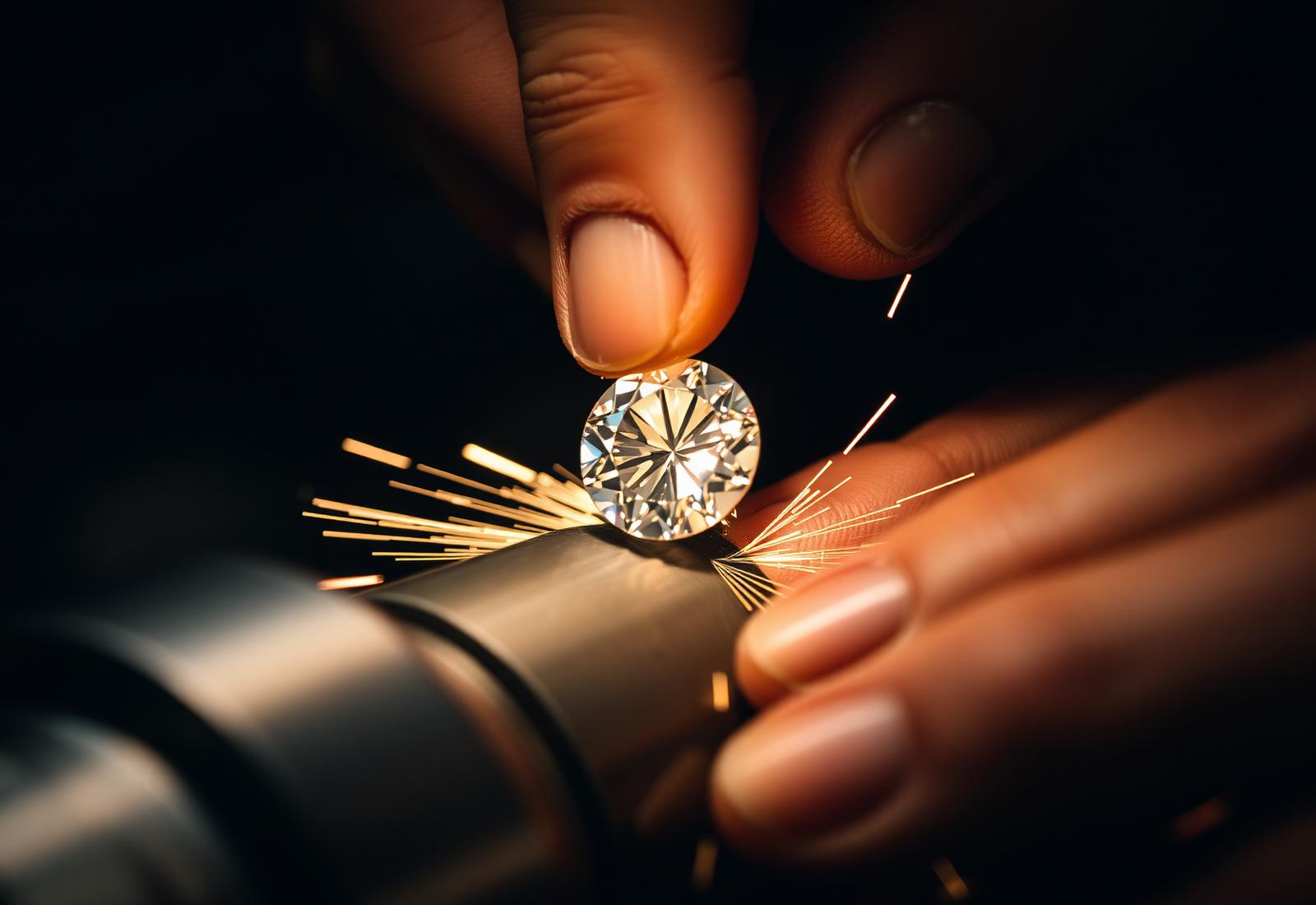Members of the Surat community Mira Gems works alongside